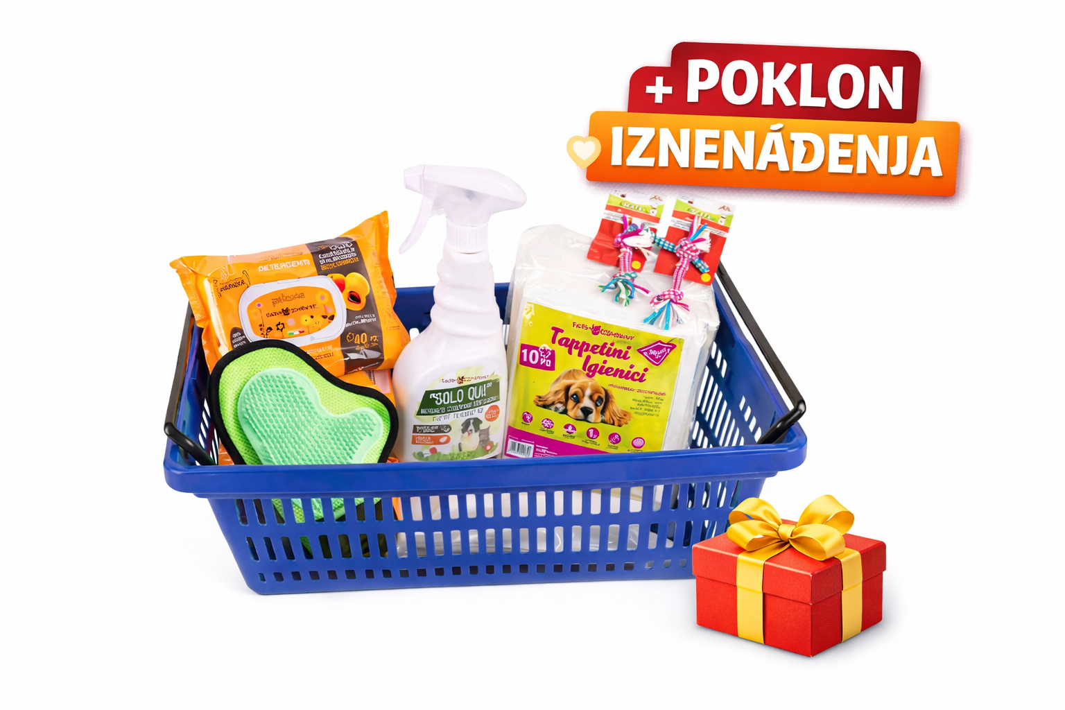 Farmcompany PAKET DOBRODOŠLICE  ZA ŠTENE, osnovna nega i oprema, 5 proizvoda