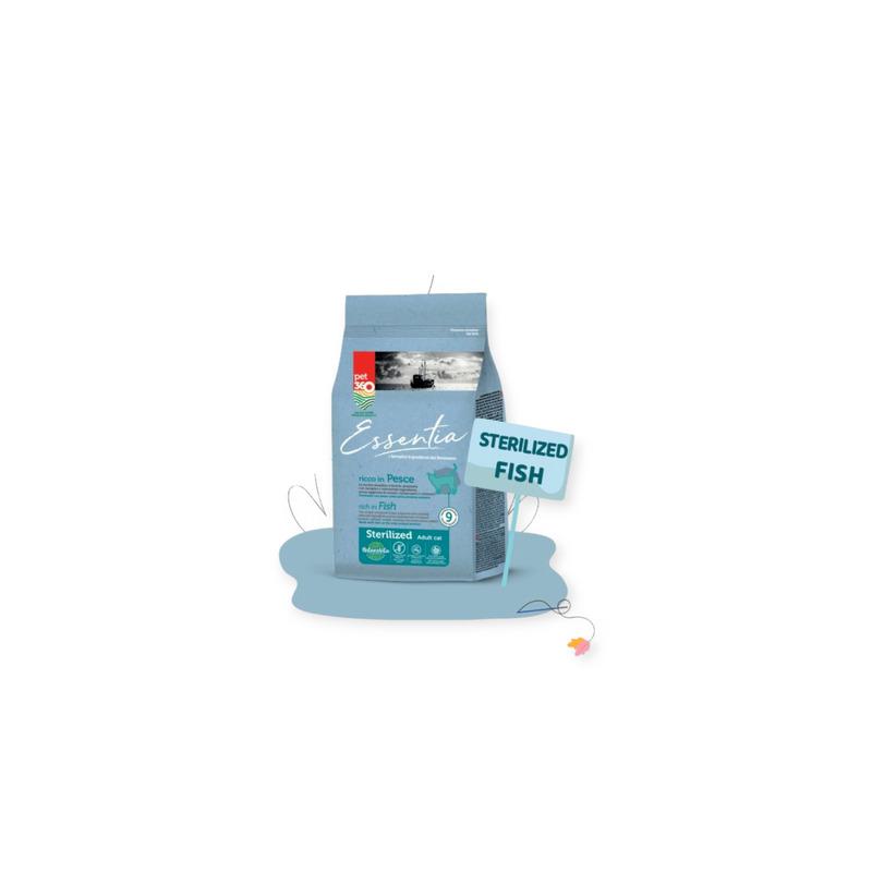 PET360 Essentia sterilised Kompletna hrana za odrasle sterilisane mačke, Sa ukusom ribe, 300g