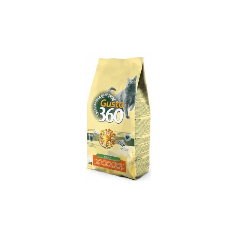 Gusto 360,suva hrana za odrasle mačke, PET360, Govedina i piletina, 20kg