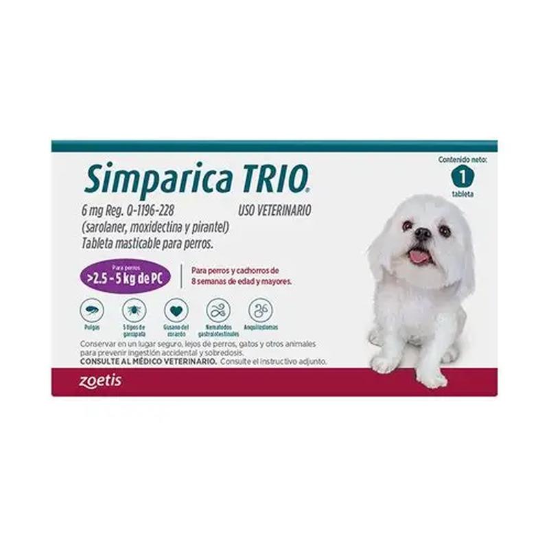 SIMPARICA TRIO DOG 2.5-5KG